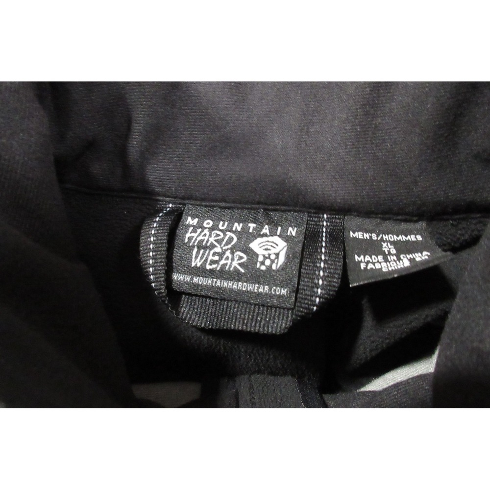 Mountain Hardwear Jacket Mens XL Airshield Black Softshell Fleece Lined Full Zip - Picture 7 of 9